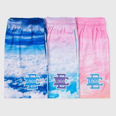 China Custom High Quality Summer Digital Printing Cotton Anti-wrinkle Polyester Men Casual Sweat Basic Shorts Mesh Basketball Pockets Jogger Shorts for sale