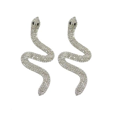 China Fashion Environmental Friendly Punk New Style Snake Shape Winding Earrings Stud Cuff Earrings For Women Style Jewelry for sale