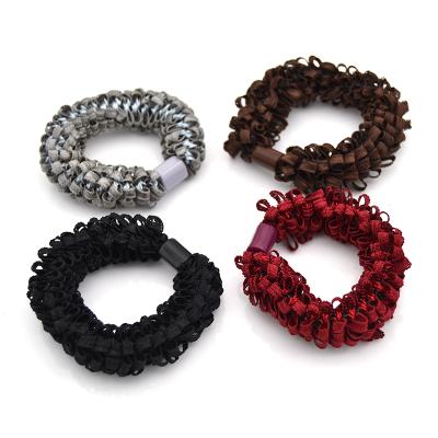 China Environmental Friendly Random Mix Colors Hot Sale Rope Headdress For Women Girls Ladies Hair Ties Elastic Band for sale