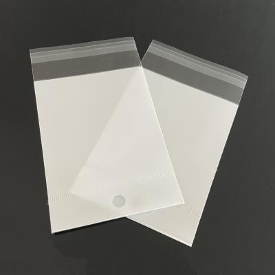 China Wholesale 100Pcs/Lot Recyclable Clear Self Adhesive Opp Bag With Header Jewelry Organizer Plastic Opp Bag Packaging Storage for sale