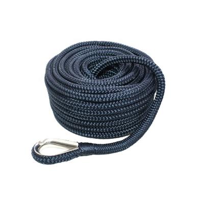 China High Tensile Strength Polyester Double Braided Anchor Line for sale