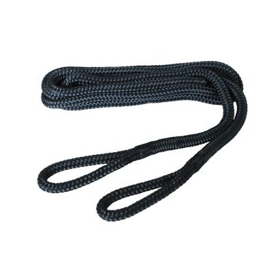 China High tensile strength 16 braid braid on braid rope with 10cm splice, 2pcs/pair. damper line for sale