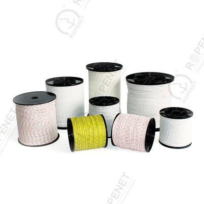 China Durable White And Red Horse Fence , Electric Fence Rope For Horse Fencing for sale