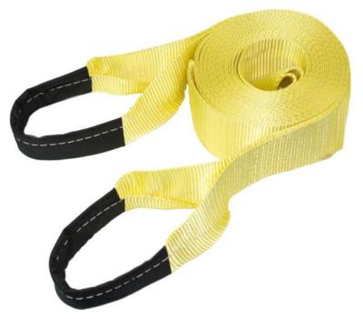 China Tow Car ATV Heavy Duty UTV Off Road Polyester Nylon Tow Rope Recovery Tow Strap Wrap for sale