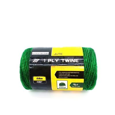 China Viable Colored Jute 2 Ply Twine Spool For Supermarket Sewing, Knitting, Weaving, Hand Knitting for sale