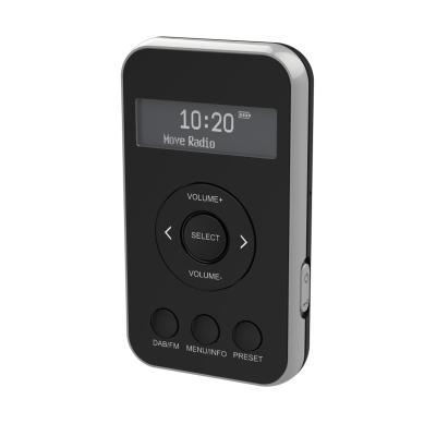 China Jenmart P208 BLACK-SILVER WALK Jenmart P208 BLACK-SILVER Hot Selling Sport DAB+ POCKET DAB PERSONAL RADIO Phone Plug (earphone jack) for sale