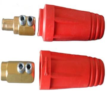 China Environmental brass and Chinese type red and black rubber solder cable connector DKL-50 for sale