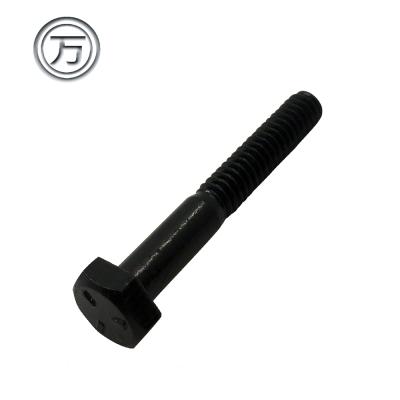 China automotive din6914 carbon steel thread half hex cap screw bolt for sale