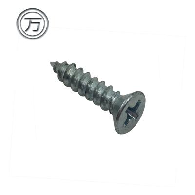 China Taiwan Zinc Plating Flat Wire Cutting Flat Wood Screw for sale