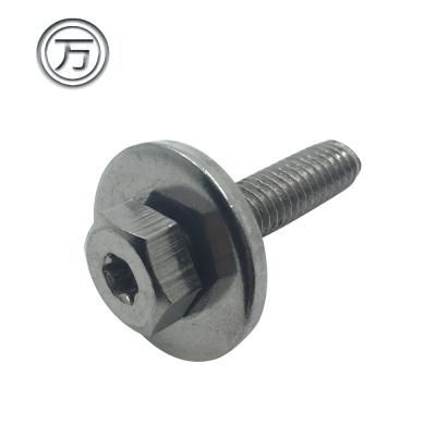 China HEX Chrome Furniture Hex Head Sems Torx Screw Fastener for sale