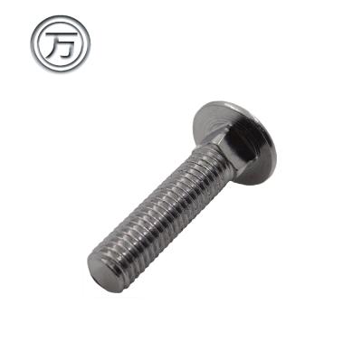 China Flat Zinc Plating Carriage Low Carbon Steel Screw For Machine for sale