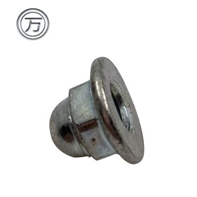 China Heavy Industry Taiwan Low Carbon Steel Zinc Plating Flange Nut for sale