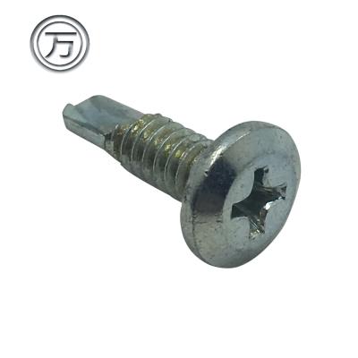 China M8 Flat Hot Dip Galvanized Self Drilling Screw Flat Head for sale