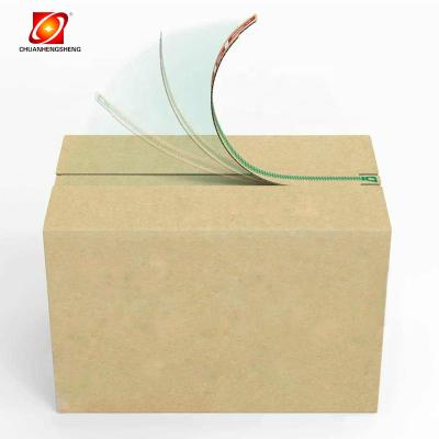 China Recycled Materials CHUANHENGSHENG Logo Custom Luxury Deliver Square Cardboard Zipper Packaging Cardboard Zipper Corrugated Shipping Box for sale