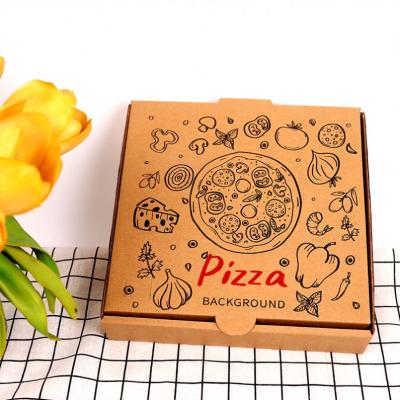 China Recyclable Customized Corrugated Pizza Box Tender Cardboard Delivery Watermark Boxes Difficult Size Color for sale