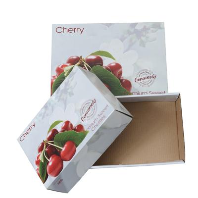 China Recyclable Paper Boxes Customized Corrugated Wholesale Quality Cardboard Box Food Packing Fruit for sale