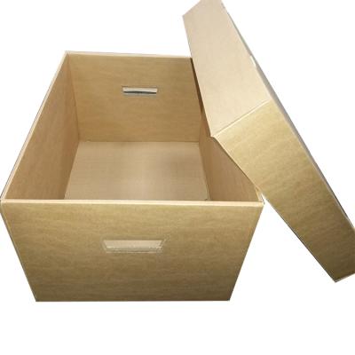 China Recyclable Success Eco Friendly Corrugated Box With Handle Cardboard Folder Box Work for sale