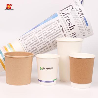 China Biodegradable Multifunctional Personal Design Logo Cup Paper For Espresso 20oz Disposable Coffee Cups With Lids for sale