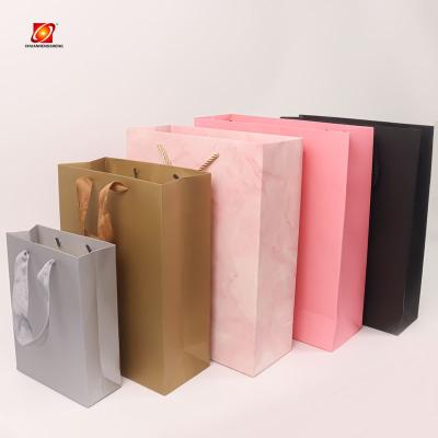 China Recycled Eco Mini Matte Kraft Bag Multi-Function High-End Materials Black Multifunctional Paper Bags for sale