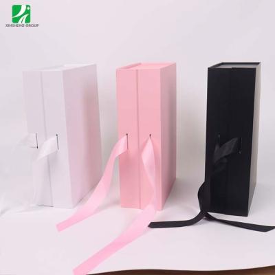 China Multifunctional Biodegradable Cardboard Boxes Christmas Marble Folding Ribbon Paper Gift Box for sale