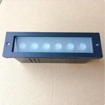 China Garden 110V 220V DC12V 6x2W LED Underground Light 12W IP68   Path Floor Buried Yard Spot Landscape Outdoor Waterproof Ground Garden for sale