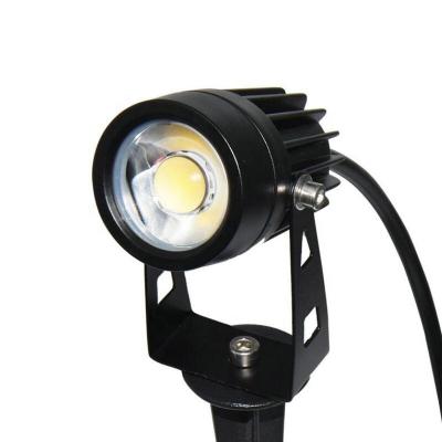 China Modern 12V AC110-240V IP68 Aluminium 5W Led Spike Garden Light Outdoor Landscape Spot Lawn Light for sale