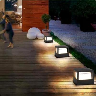 China Waterproof 10W 12W Square Round LED Garden Lamp Landscape Courtyard Deck Pillar Light  COB  Lawn  Light  Villa Pathway Fence Lighting for sale