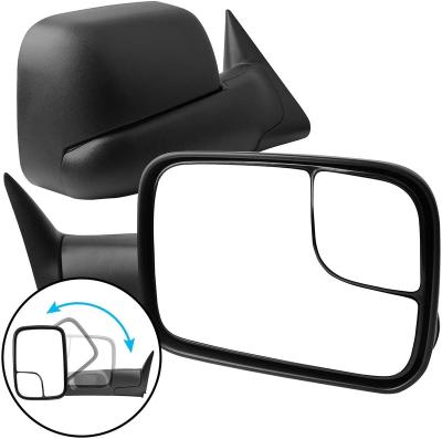 China FlippedExtendable Manual Flip Up/Foldable 94-97 Dodge Ram 1500 2500 3500 Power Adjusted Pickup Unheated Side Tow Mirrors with Power Adjusted for sale