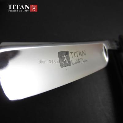 China Single Blade Titan Old Straight Razor Stainless Steel Men Straight Shaving Razor for sale