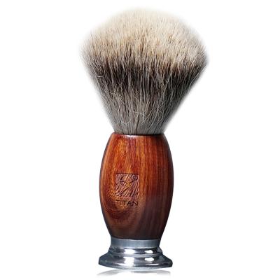 China High Quality Wooden Shaving Brush Handle Titan Shaving Brush Wood Razor Brush Shavings Harsh Hand Made Best Shaving Brush Badger for sale