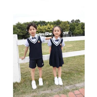 China Free Customized Popular Kindergarten School Sports Uniform Suits For Children Custom Made Primary School Uniforms for sale