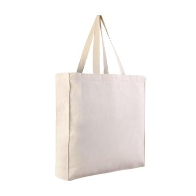 China FANLOSN Fashion Women Nature Shopping Canvas Shoulder Bag High Quality White Canvas Tote Bag for sale