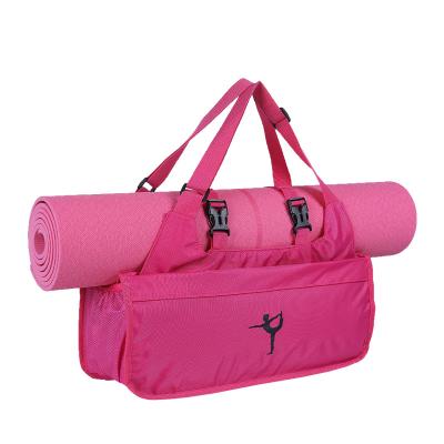 China FANLOSN Polyester Ready To Ship Women Yoga Bag Travel Gym Bag Fitness Pilates Girl Dancing Duffel Bag for sale