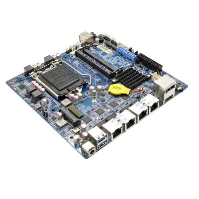 China Other Cheap Sales Ethernet Mini Itx Motherboard LGA1151V2 Socket 4 Ports High Quality Gigabit RJ45 LAN 4 Ports Mini Itx Board for sale