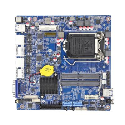 China Other ZC-DN-H310QH Mini Server Motherboard LGA1151 Mini Socket ITX Server Motherboard With 4 Network Port pfsense Firewall Server for sale