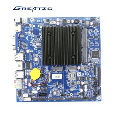 China All GREATZC Brand Intel J4125 CPU Mainboard Mini Itx With 6 COM Ports 3 Display for sale