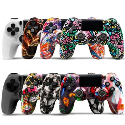 China TURBO BUTTON Water Custom Print Logo Wireless BT Double Vibration Patterns For PS4 Game Controllers For Sony Gamepad For PC PS3 for sale