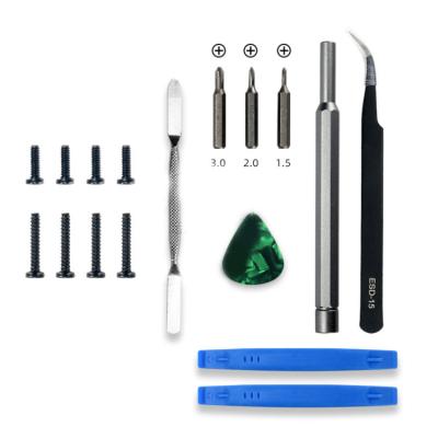 China With Tweezers Kit With Tweezers Tool For Replacement Steam Rig Game Console Back Cover Screw Set SSD Disassembly Repair Tweezers for sale