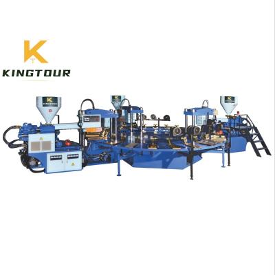 China KT-926 Hotels Three Color TPR Rotary Sole Making Machine for sale