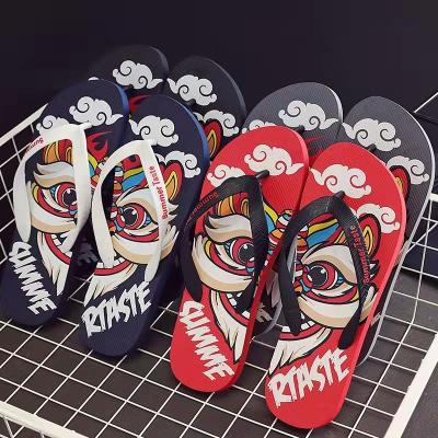 China Cushioning PE/PVC Flip Flop Beach Flip Flop For Lady With Heat Transfer Printing/Silk Printing for sale