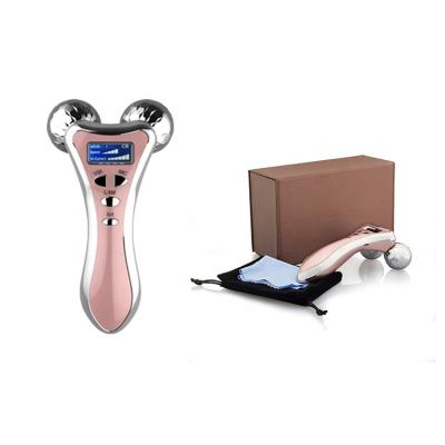 China Face List 3D Roller Massager Rejuvenating Face Lift Set Skin Care Facial Massager Led Light Therapy Beauty Products For Women for sale