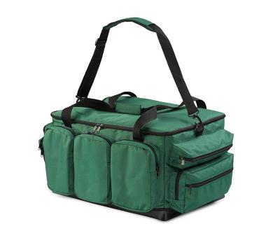 China Custom Large Capacity Fishing Tackle Bag Fishing Equipment Storage Bag With Many Pockets for sale