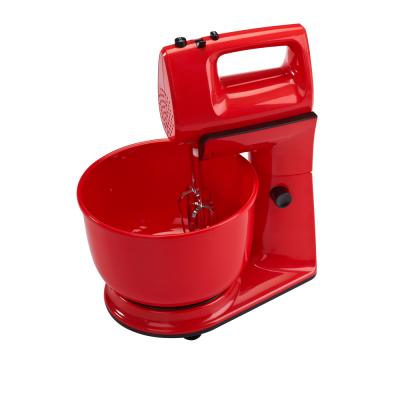 China HM-608 Electric Beater Ejector Knob Hot Sales Home Appliances Stand Hand Mixer With A Rotating Bowl for sale