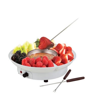 China Hot stainless steel+PP CF2310 hot pan sales hot electric chocolate fondue chocolate melting crucible for sale