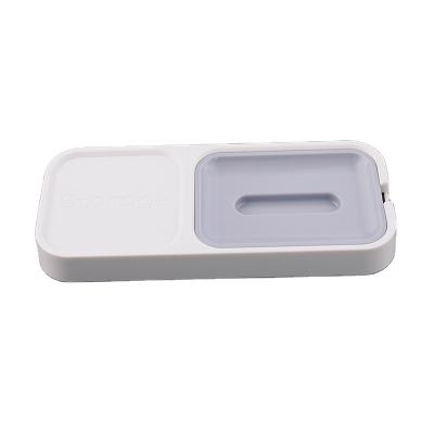 China Modern Fashionable Custom Non Slip Self Draining Dispenser Plastic Eco Friendly Bathroom Soap Dishes for sale