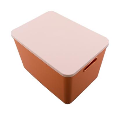 China Sustainable Universal Custom Large With Handle Lid Portable Laundry Plastic Food Container Storage for sale