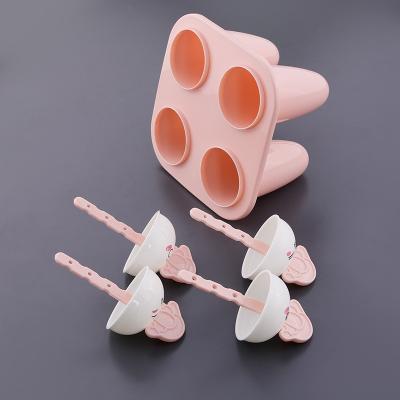 China Sustainable Household Ice-Lollipop Molds DIY Ice Cream Tool Customized Wholesale Plastic Reusable Baby Popsicle Popsicle Mold Mini for sale