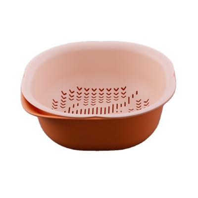 China Sustainable High Quality Custom Plastic Household Fruit Vegetable Kitchen Sink Drain Basket for sale