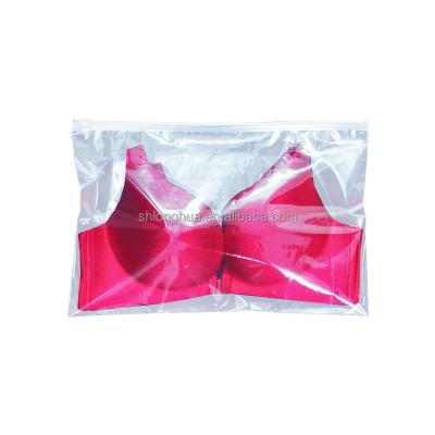 China Recyclable Opp/pvc/eva Plastic Zip Bag Custom Logo For Underwear Packing Shopping Small Biodegradable Frosted T-shirt Zipper Bag for sale