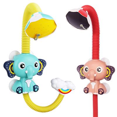 China Hand eye coordination; Happy Bath; Hot Sale Electric Sprinkler Elephant Animal Sucker Kids Bathtub Toys Electric Shower Water Bath Toy for sale